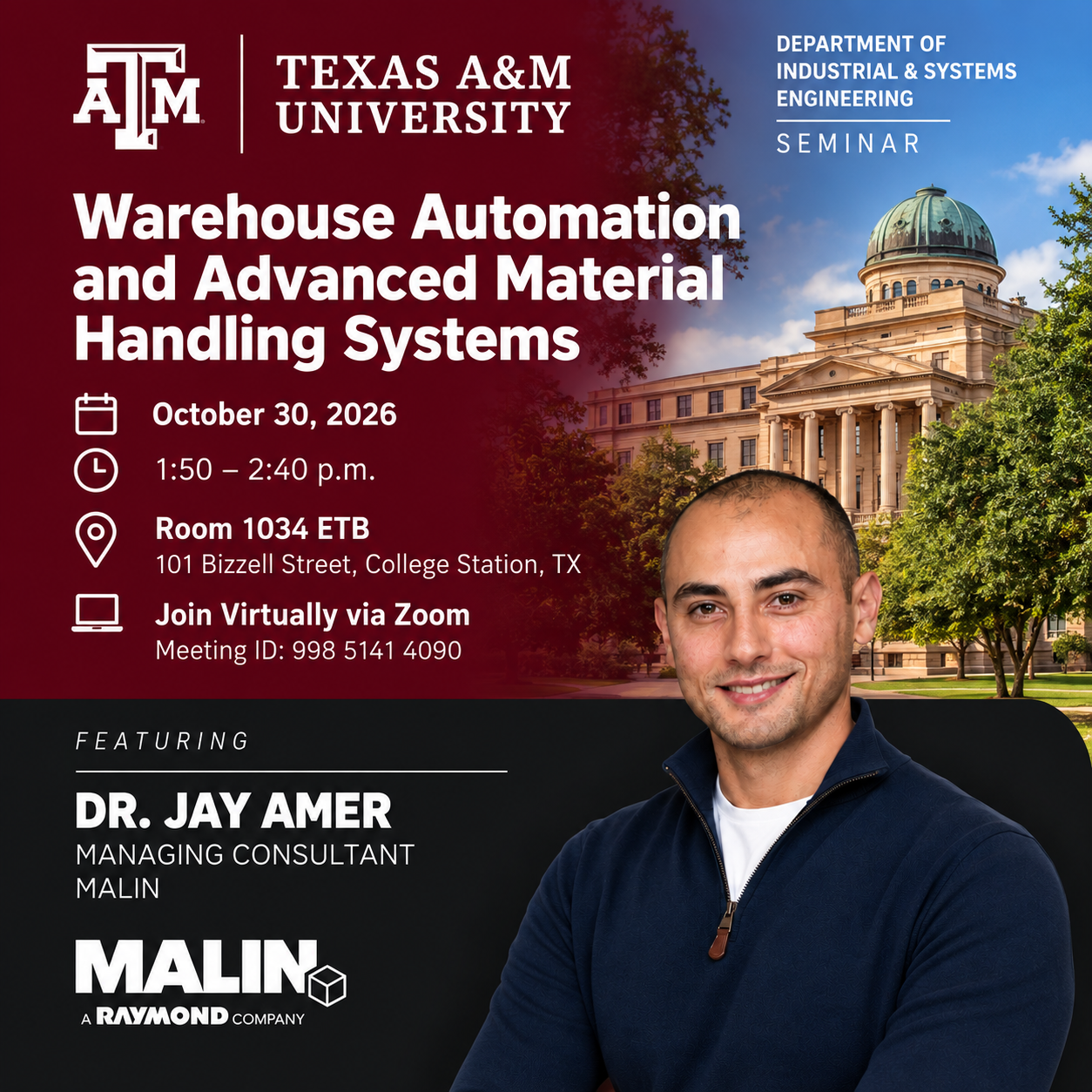 Texas A&M speaking engagement