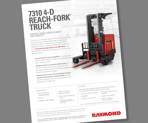 Raymond 7310 Literature
