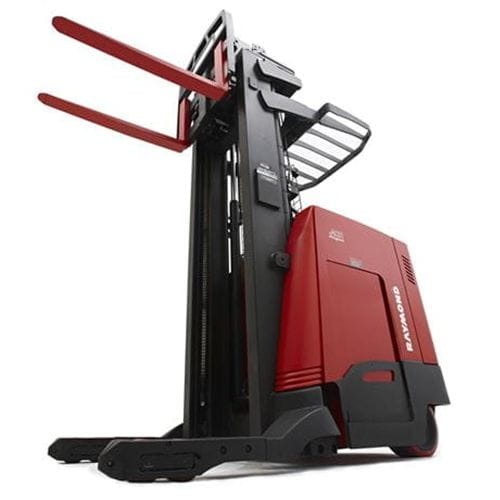 Red Raymond reach forklift