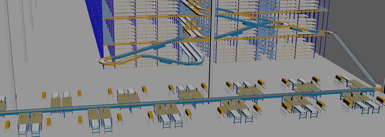 Receiving graphic demonstrating Malin's warehouse engineering and design services