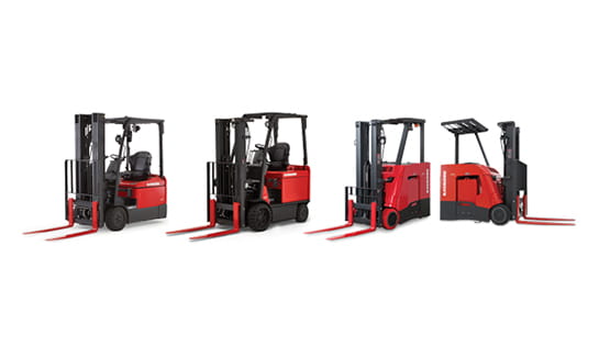 sit down forklifts, stand up forklift